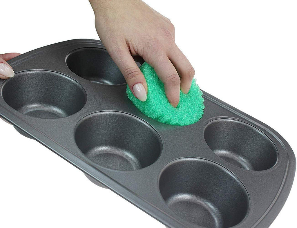 Scrub Daddy Colors Sponge Set, FlexTexture, 3ct Pack of 2 | Temperature Responsive | Deep Cleaning | Dishwasher Safe | Multi-use