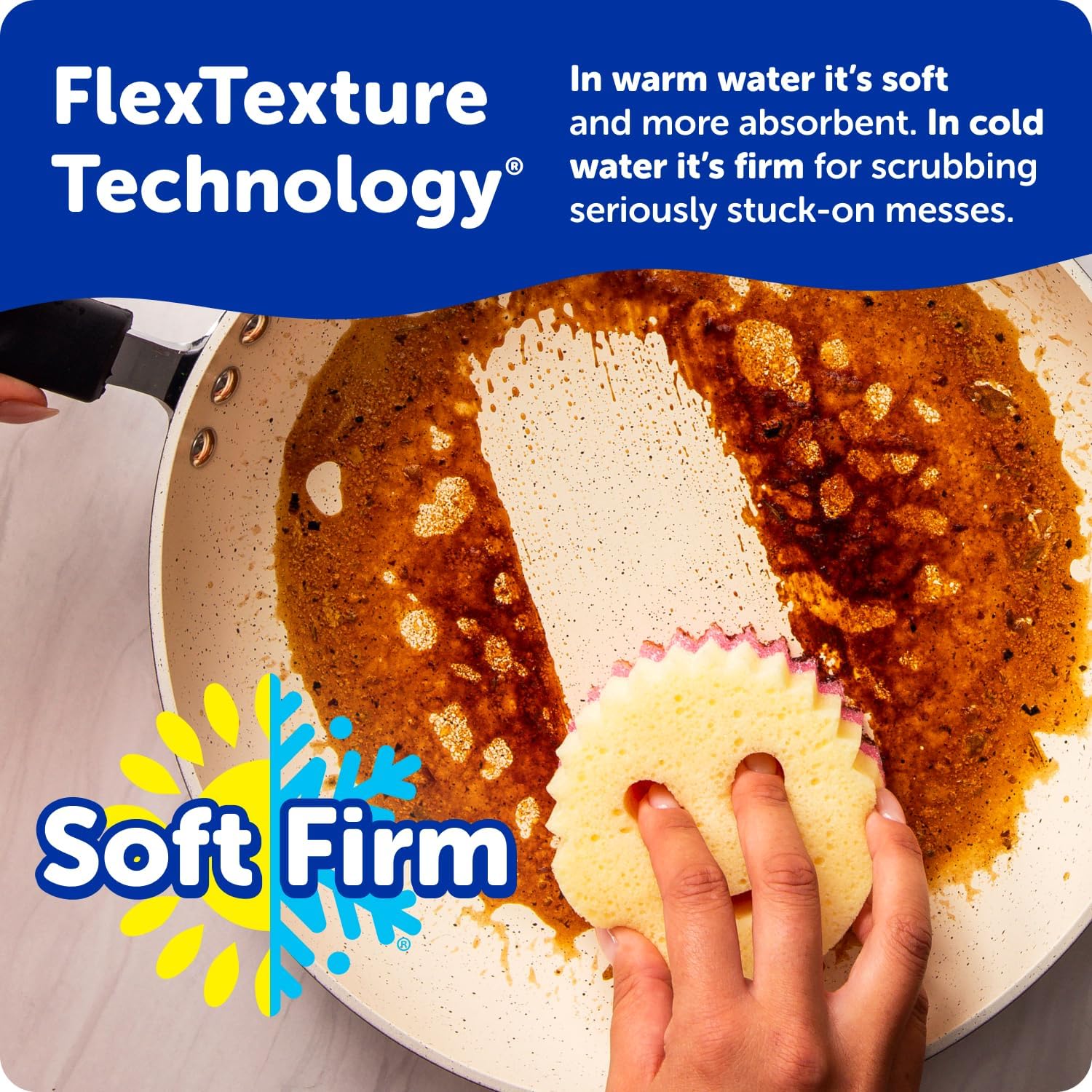 Scrub Daddy Scrub Mommy Kitchen Sponges for Dishes & Wiping Spills - Dual-Sided Dish Scrubber Sponge for Cleaning - Multi-Colored Bulk Pack - Stain & Odor Resistant (9 Count)