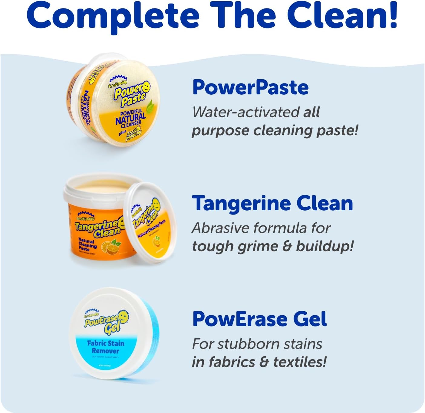 Scrub Daddy 4 Scrub Daddy Sponges & 4 Scrub Mommy Kitchen Sponges - Scratch-Free for Dishes & Multipurpose Cleaning - BPA Free & Made with Polymer Foam - Stain & Odor Resistant (8 Pack)