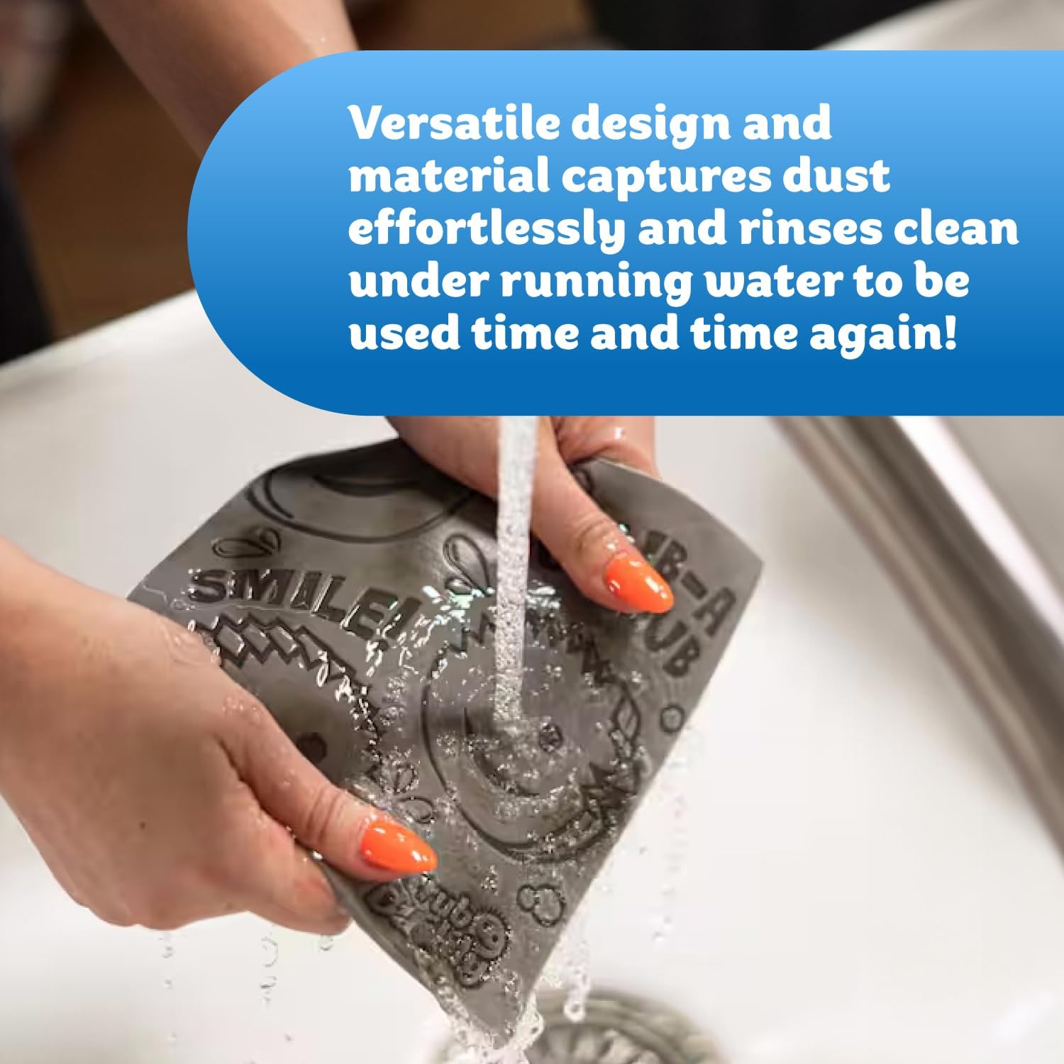 Scrub Daddy Damp Duster Sponge & Towel Bundle - 4 Dusting Sponges & 4 Damp Duster Towels - Swipe & Polish Blinds, Baseboards, Furniture & More (8 Piece Bundle)