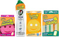 Scrub Daddy + Cif Bundle - Includes Cif Cream All Purpose Cleaner, Scrub Mommy Sponge, Daddy Caddy Sponge Holder, Sponge Daddy Color Coated Sponges (4 Count Set)